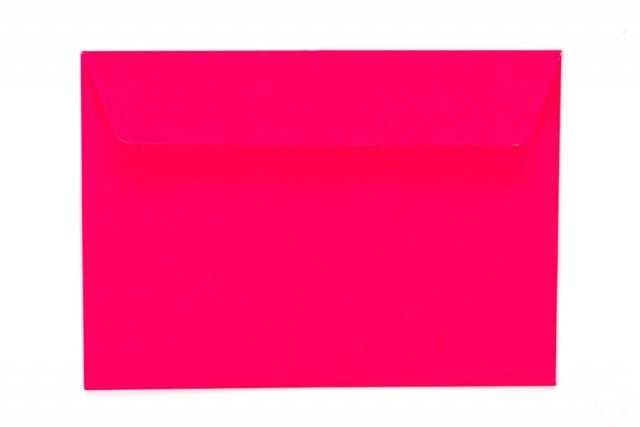 Kuvert DIN C6 självhäftande, neonrosa