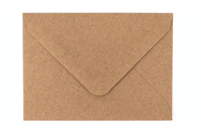 Kuvert DIN B6, kraftpapper