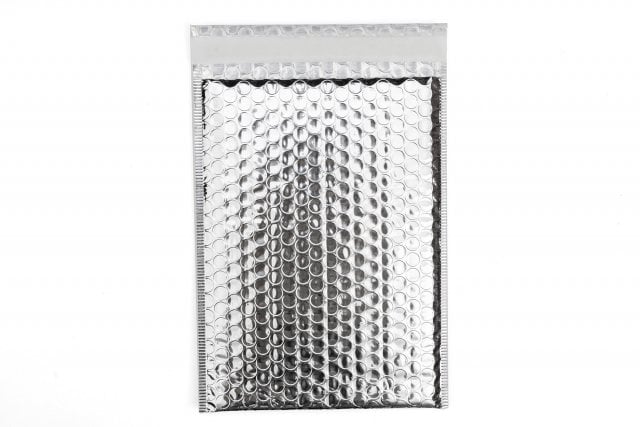 Kuvert DIN C5 vadderade, silver