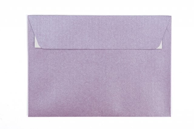 Kuvert DIN C6 självhäftande, pärlemorlila