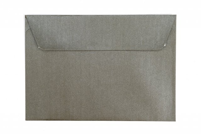 Kuvert DIN C6 självhäftande, pärlemorskimrande khaki