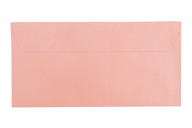 Kuvert DIN lång självhäftande, pärlemorrosa