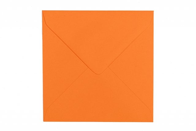 Kvadratiska kuvert 130x130 mm, orange
