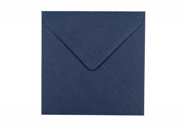 Kvadratiska kuvert 130x130 mm, mörkblå