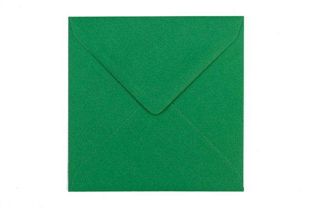 Kvadratiska kuvert 130x130 mm, mörkgröna