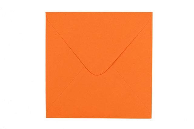 Kvadratiska kuvert 155x155 mm, orange