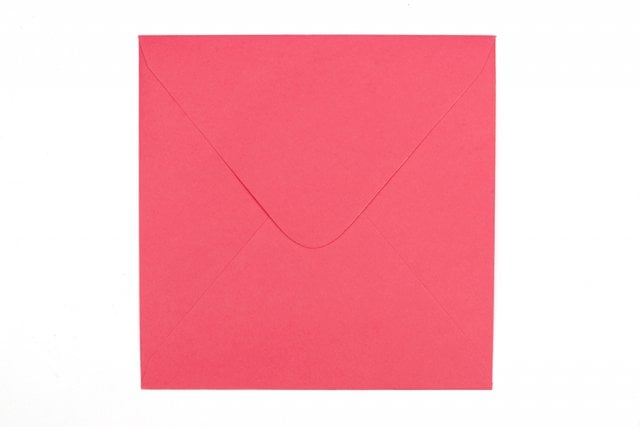 Fyrkantiga kuvert 155x155 mm, rosa