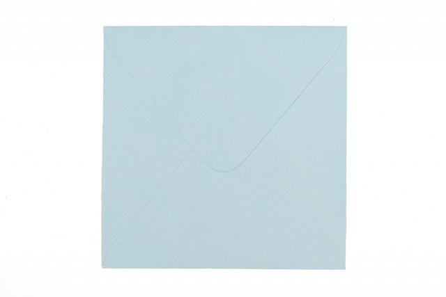 Fyrkantiga kuvert 155x155 mm, ljusblå