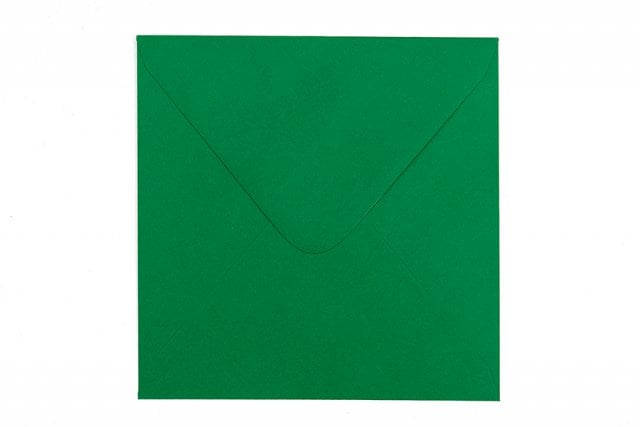 Kvadratiska kuvert 155x155 mm, mörkgröna