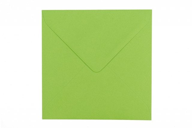 Kvadratiska kuvert 155x155 mm, gröna
