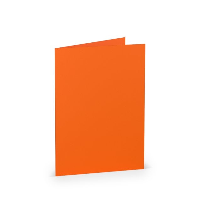 Vikbara kort DIN A6, orange