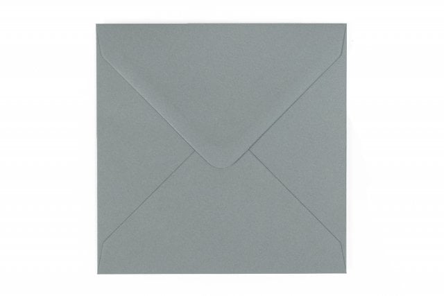 Fyrkantiga kuvert 140x140 mm, mörkgrå
