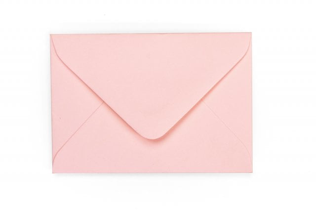 Kuvert 65x94mm, rosa