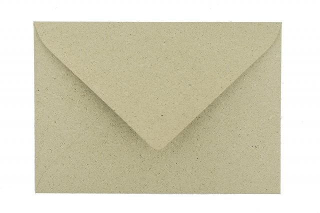 Kuvert DIN C7, gräspapper