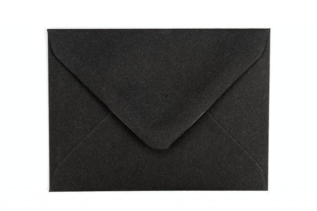 Kuvert 95x122mm, svart