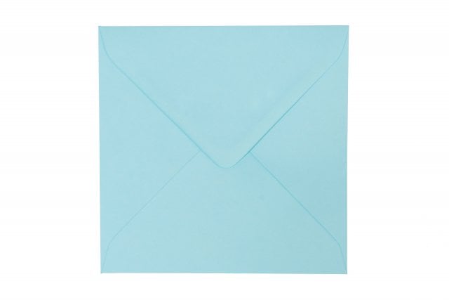 Kvadratiska kuvert 155x155 mm, pastellblå