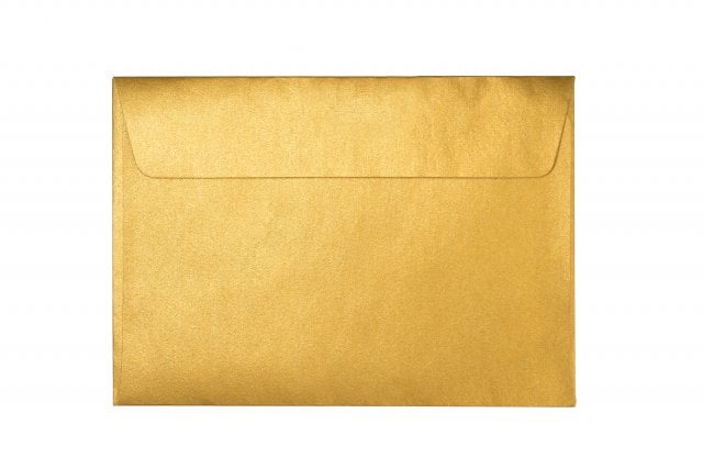 Kuvert DIN B6 självhäftande, guld