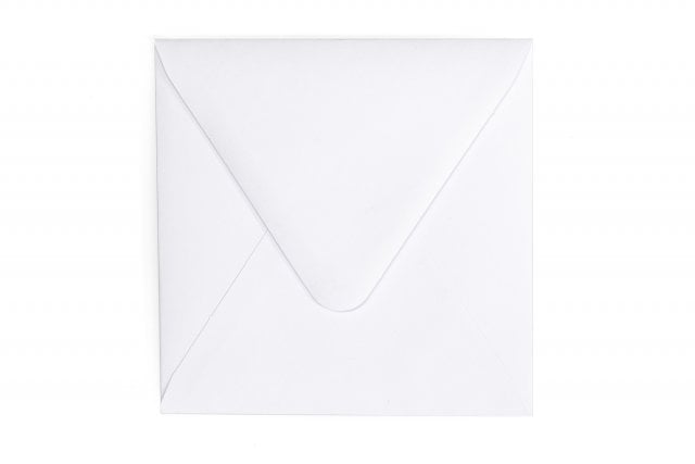 Kvadratiska kuvert 113x113 mm, vita
