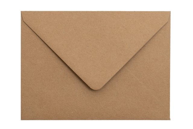 Kuvert 133 x 184 mm (5 x 7 tum), kraftpapper