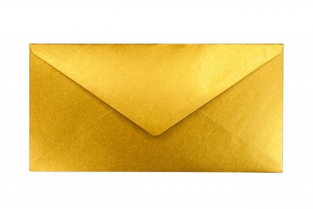 Kuvert DIN långa, guld