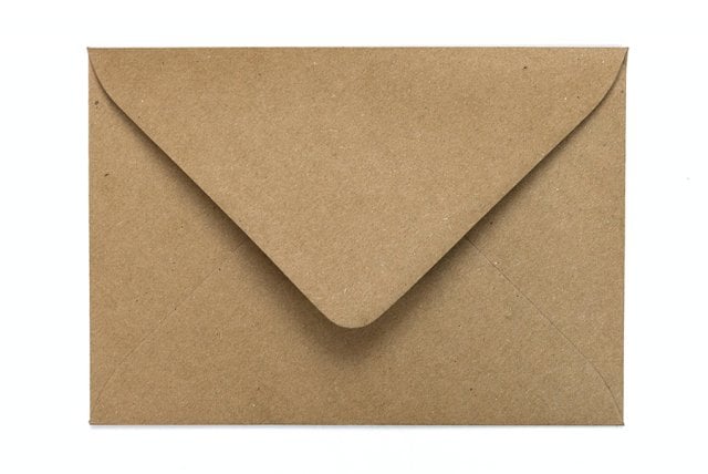 Kuvert DIN C6, kraftpapper