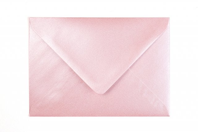 Kuvert DIN C6, pärlemorrosa