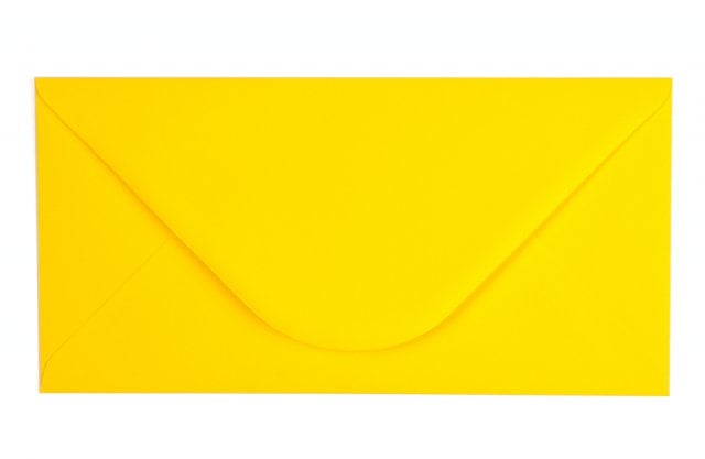 Kuvert DIN långa, gul-orange