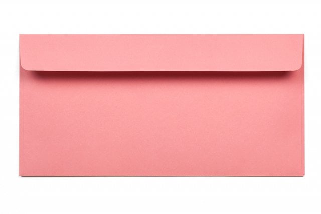 Kuvert DIN lång självhäftande, rosa