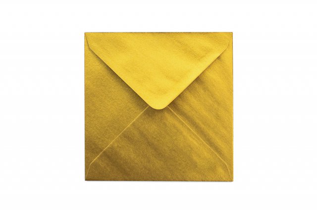 Kvadratiska kuvert 130x130 mm, guld