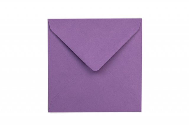 Kvadratiska kuvert 155x155 mm, lila