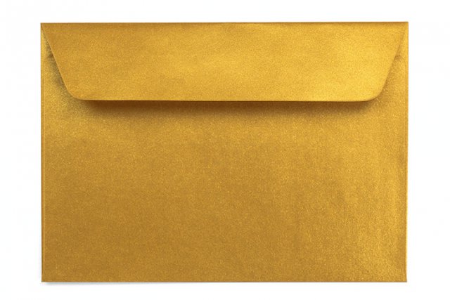 Kuvert DIN C6 självhäftande, guld