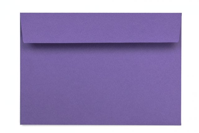 Kuvert DIN C6 självhäftande, lila