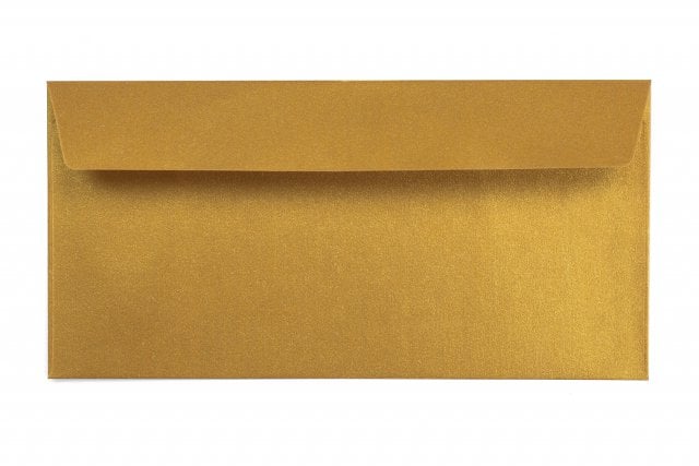 Kuvert DIN lång självhäftande, guld