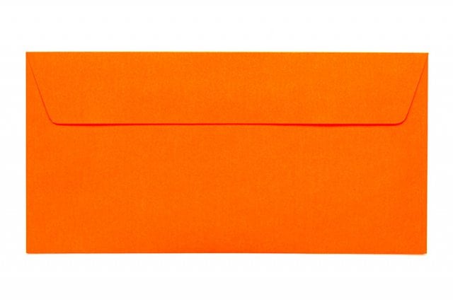Kuvert DIN lång självhäftande, neonorange