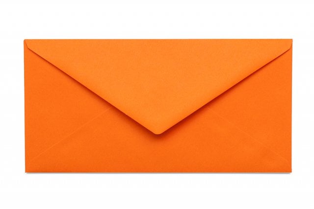 Kuvert DIN långa, orange