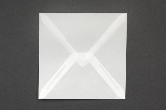 Kvadratiska kuvert 155x155 mm, transparenta
