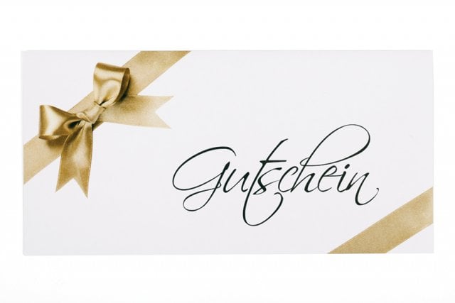 Kuvert DIN långa, vita med tryck, voucher