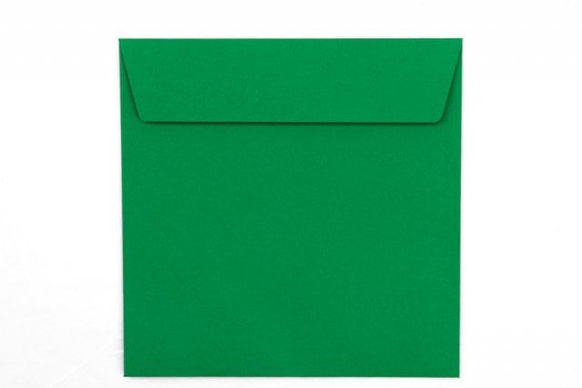 Kvadratiska kuvert 160x160 mm, gröna