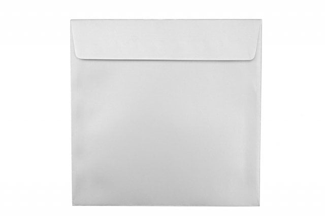 Fyrkantiga kuvert 160x160 mm, silver