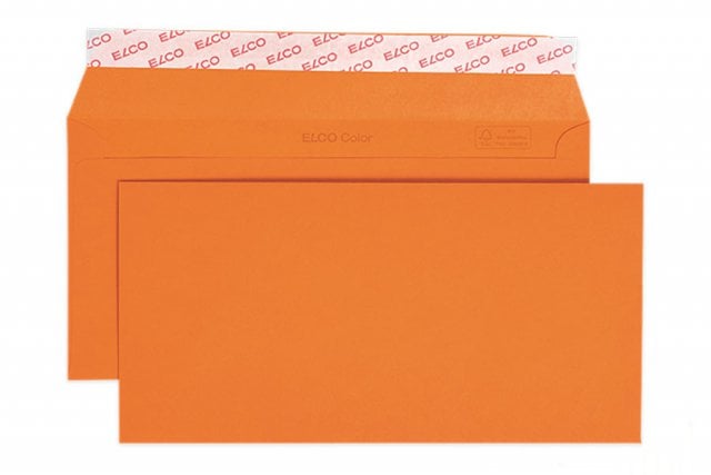 Kuvert Elco DIN lång+ självhäftande, orange