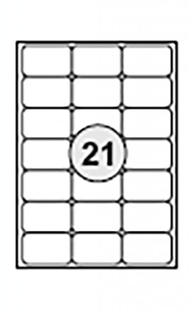 Etiketter 63,5 x 38,1 mm