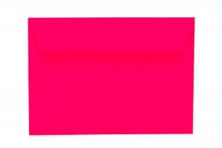 Kuvert DIN C6 självhäftande, neonrosa