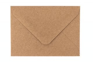 Kuvert DIN B6, kraftpapper