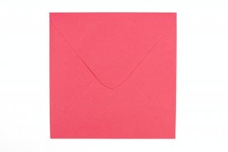 Fyrkantiga kuvert 155x155 mm, rosa