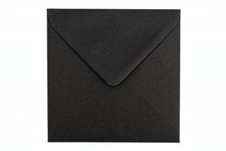 Kvadratiska kuvert 155x155 mm, svart