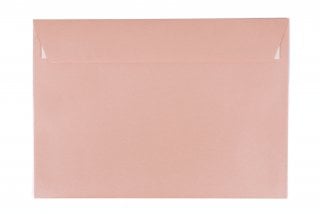Kuvert DIN C5 självhäftande, pärlemorrosa