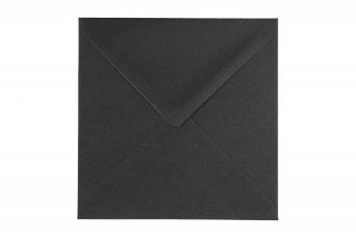 Kvadratiska kuvert 140x140 mm, svart