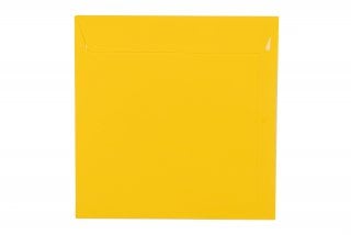 Kvadratiska kuvert 220x220 mm, gula