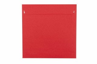 Kvadratiska kuvert 220x220 mm, röda