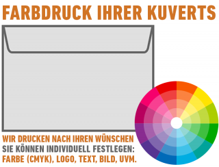 Kuvert DIN C5, kundanpassat tryck